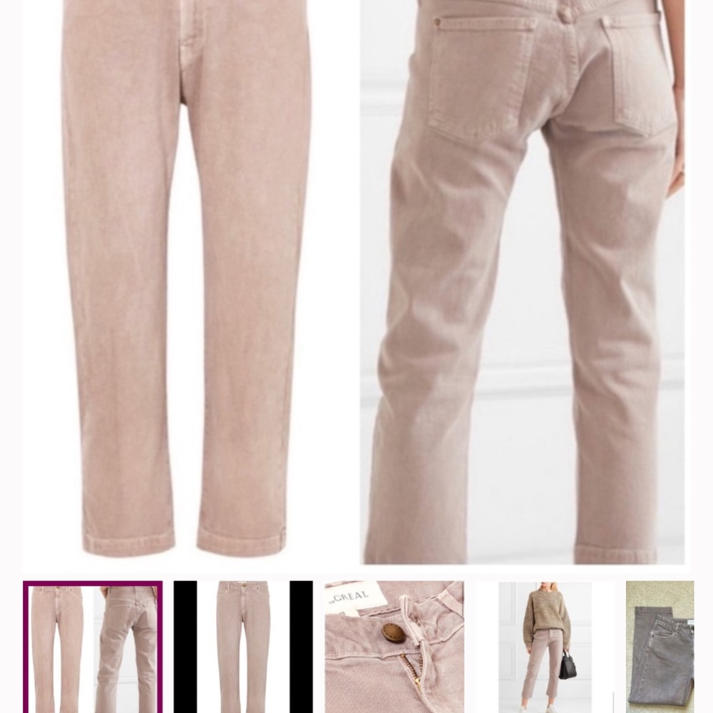 THE GREAT. Rambler Stone Washed Jeans Tan 29